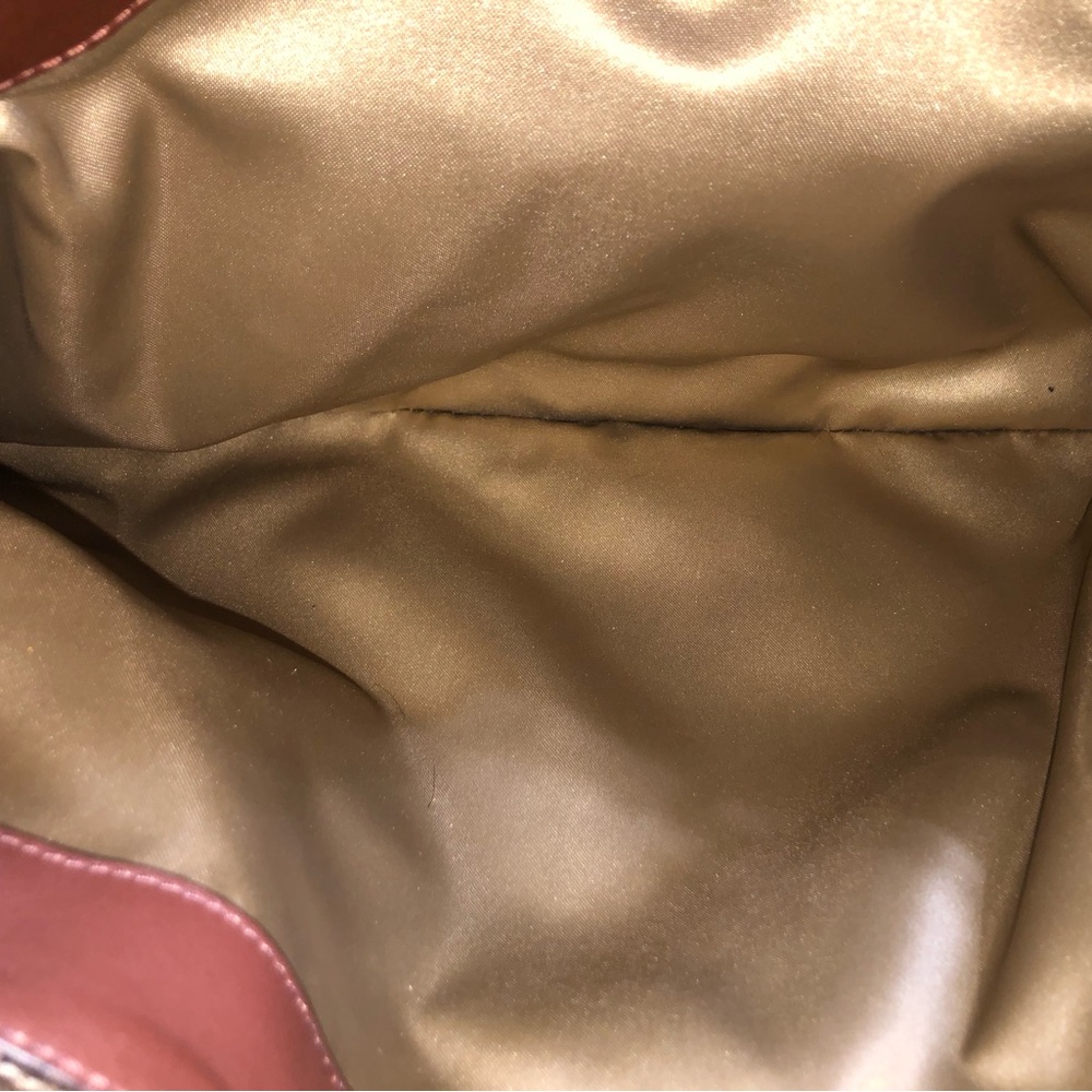 Coach Y2k Chelsea Jaden Signature Canvas Tote with Brown Leather Trim - Picture 12 of 17